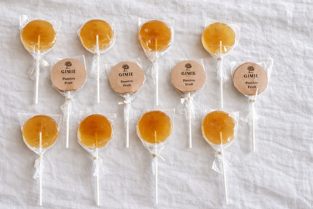 Passion Fruit Lollipops (12 Handcrafted Lollipops)