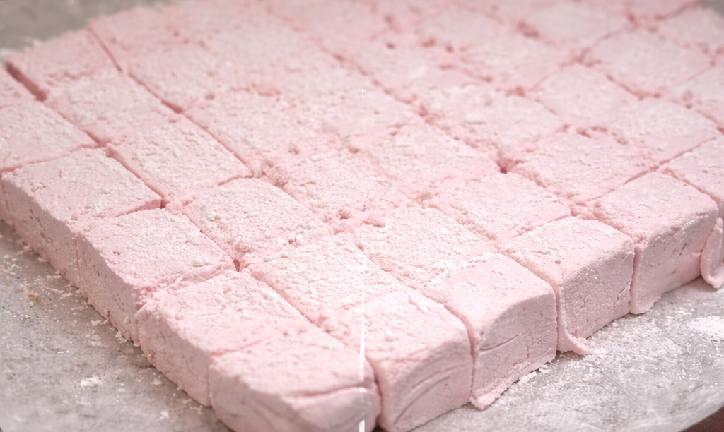 Strawberry Marshmallows (8 Handcrafted Marshmallows)