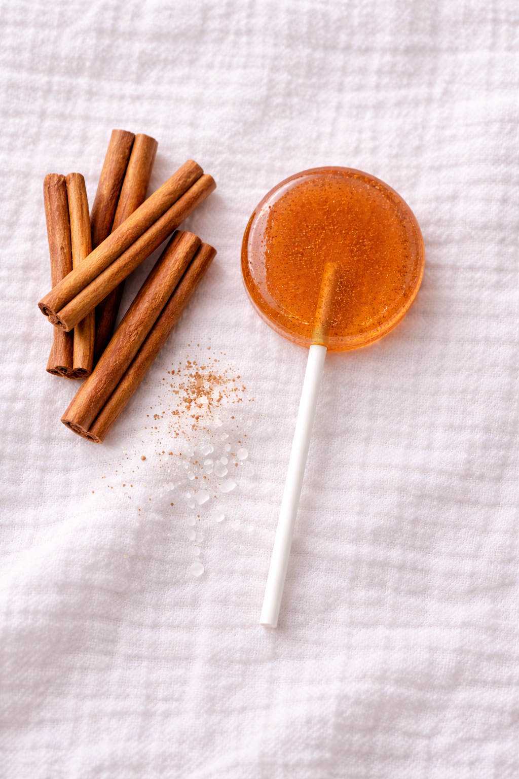 Cinnamon Lollipops (12 Handcrafted Lollipops)