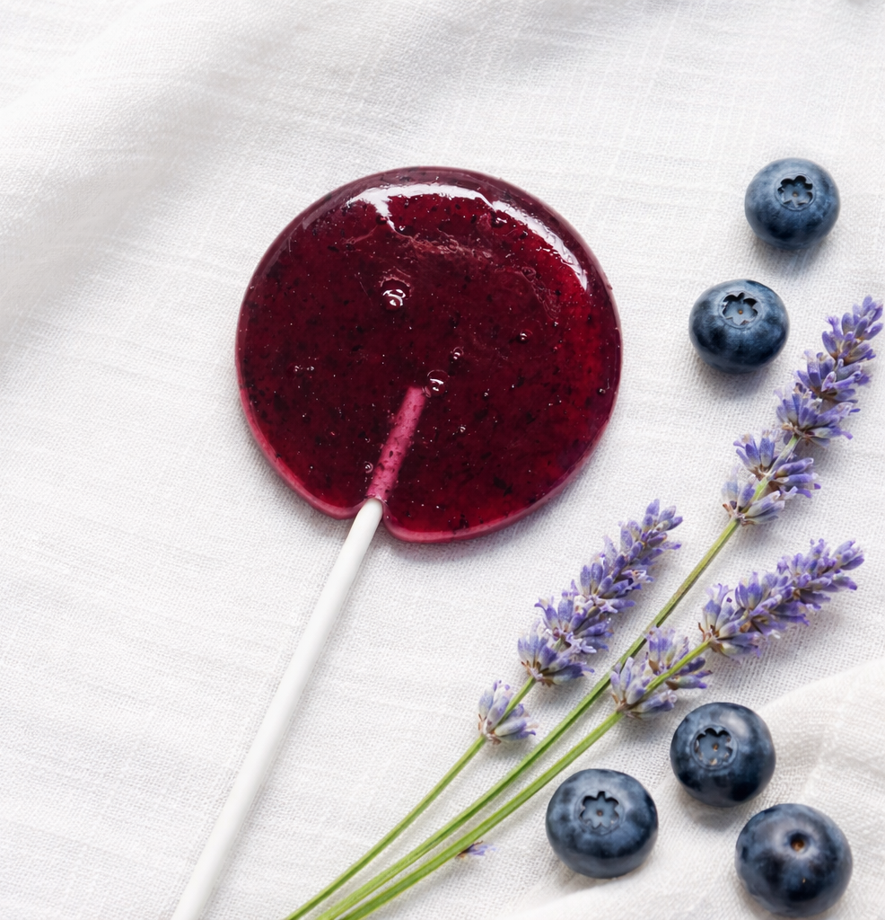Blueberry Lavender (12 Handcrafted Lollipops)