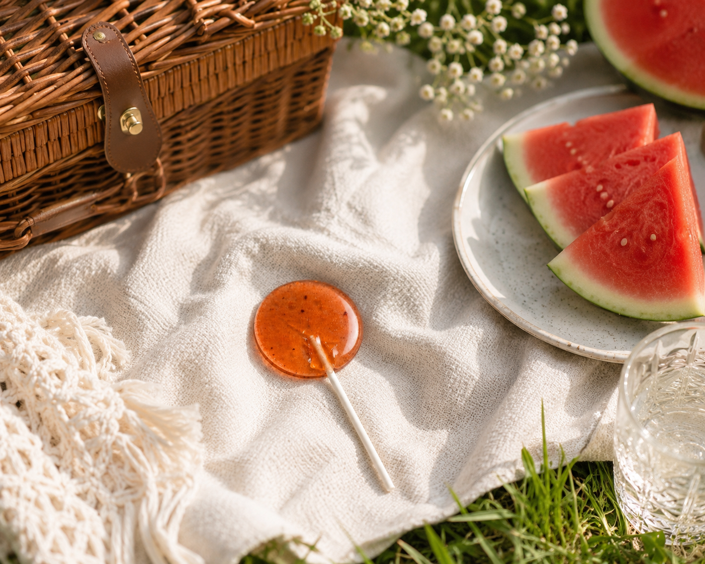 Watermelon (12 Handcrafted Lollipops)